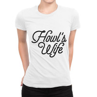 Howls Wife Lettering Ladies Fitted T-shirt | Artistshot