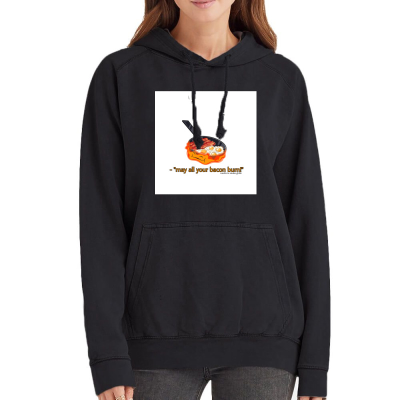 May All Your Bacon Burnquot Calcifer Vintage Hoodie by JOHNCOLLIER | Artistshot