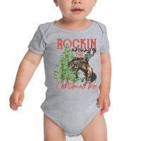 Rocking Around The Christmas Tree Christmas Cowboy Horse T Shirt Baby Bodysuit | Artistshot