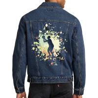 Basketball Paint Splash T  Shirt Basketball Ready To Score Color Splas Men Denim Jacket | Artistshot