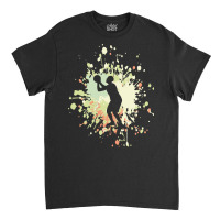 Basketball Paint Splash T  Shirt Basketball Ready To Score Color Splas Classic T-shirt | Artistshot