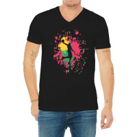 Basketball Paint Splash T  Shirt Basketball Center Dunk Color Splash T V-neck Tee | Artistshot