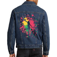 Basketball Paint Splash T  Shirt Basketball Center Dunk Color Splash T Men Denim Jacket | Artistshot