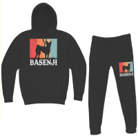 Basenji T  Shirt Basenji Retro Congo Terrier Vintage T  Shirt (1) Hoodie & Jogger Set | Artistshot