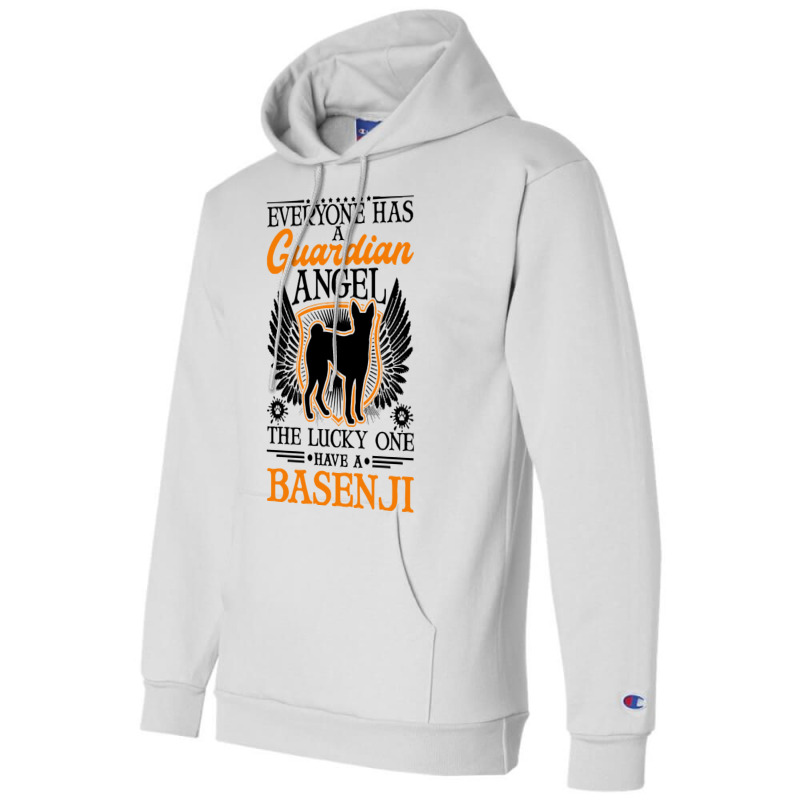 Basenji T  Shirt Basenji Moon Guardian Angel T  Shirt (4) Champion Hoodie by pumpkinslanguid | Artistshot