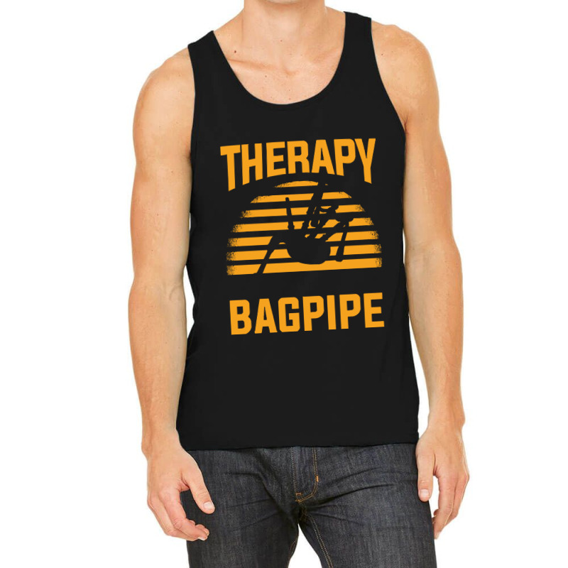 Bagpipe T  Shirt Bagpipe Therapy Bagpiper T  Shirt Tank Top by pumpkinslanguid | Artistshot