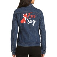 Animal Lover Foxes Kids Fox Boy T Shirt Ladies Denim Jacket | Artistshot