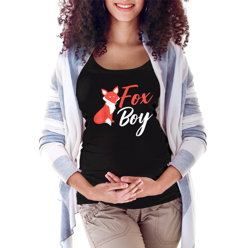 Animal Lover Foxes Kids Fox Boy T Shirt Maternity Scoop Neck T-shirt by silviabzp | Artistshot