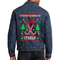 It's Not Going To Lick Itself Funny Candy Stick Christmas T Shirt Men Denim Jacket | Artistshot