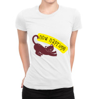 Cat And Dog Naptime Is My Happy Hour Ladies Fitted T-shirt | Artistshot