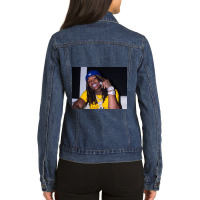 Smile Yellow Kingvon Ladies Denim Jacket | Artistshot