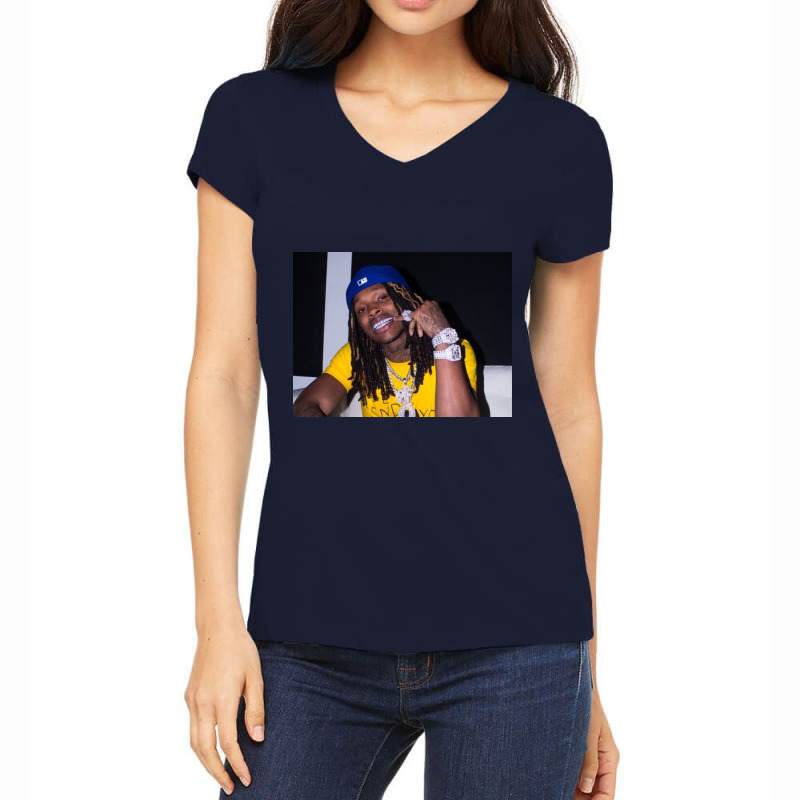 Smile Yellow Kingvon Women's V-Neck T-Shirt by StevenJRios | Artistshot