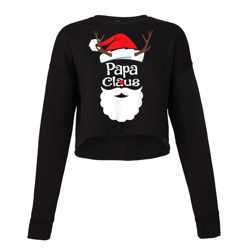 Papa Claus Christmas Pajama Family Matching Xmas Light T Shirt Cropped Sweater by rowenapas5d | Artistshot