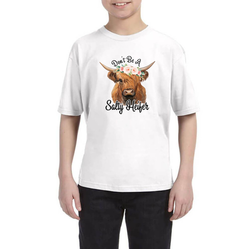 Don't Be A Salty Heifer Cows Lover Gift Vintage Farmer Youth Tee | Artistshot