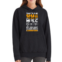 Bass Clarinet Clarinetist Clarinet Player One Small Step Pun Vintage Hoodie | Artistshot