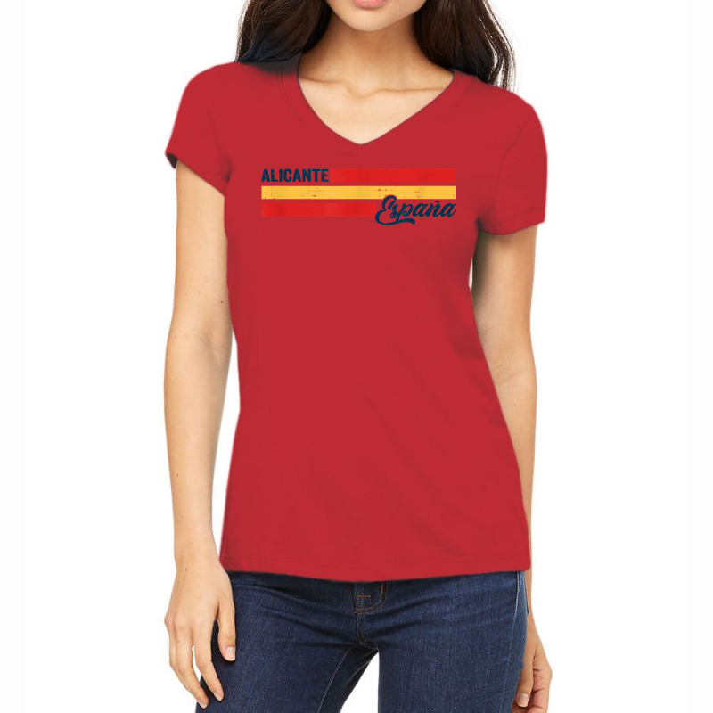 Alicante Spain Espana T Shirt Women's V-Neck T-Shirt by tzecluco | Artistshot