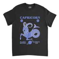 Capricorn Planet Saturn Element Air Classic T-shirt | Artistshot