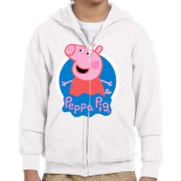 Peppa Pig Youth Zipper Hoodie | Artistshot