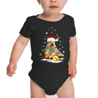 Berger Picard Dog Lights Christmas Matching Family T Shirt Baby Bodysuit | Artistshot