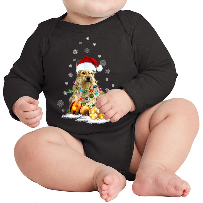 Berger Picard Dog Lights Christmas Matching Family T Shirt Long Sleeve Baby Bodysuit by tzecluco | Artistshot