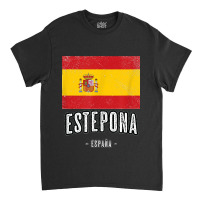 Estepona Spain Es Flag City Top Bandera Ropa Classic T-shirt | Artistshot