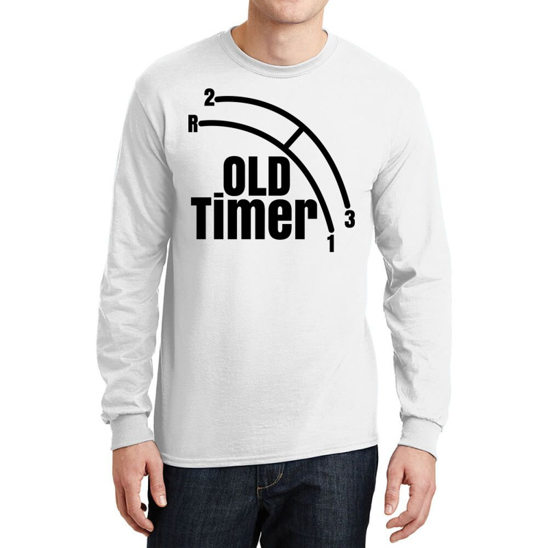 Funny Old Timer Car Truck Manual Column Shift Three Speed Gift Long Sleeve Shirts by apolitery | Artistshot