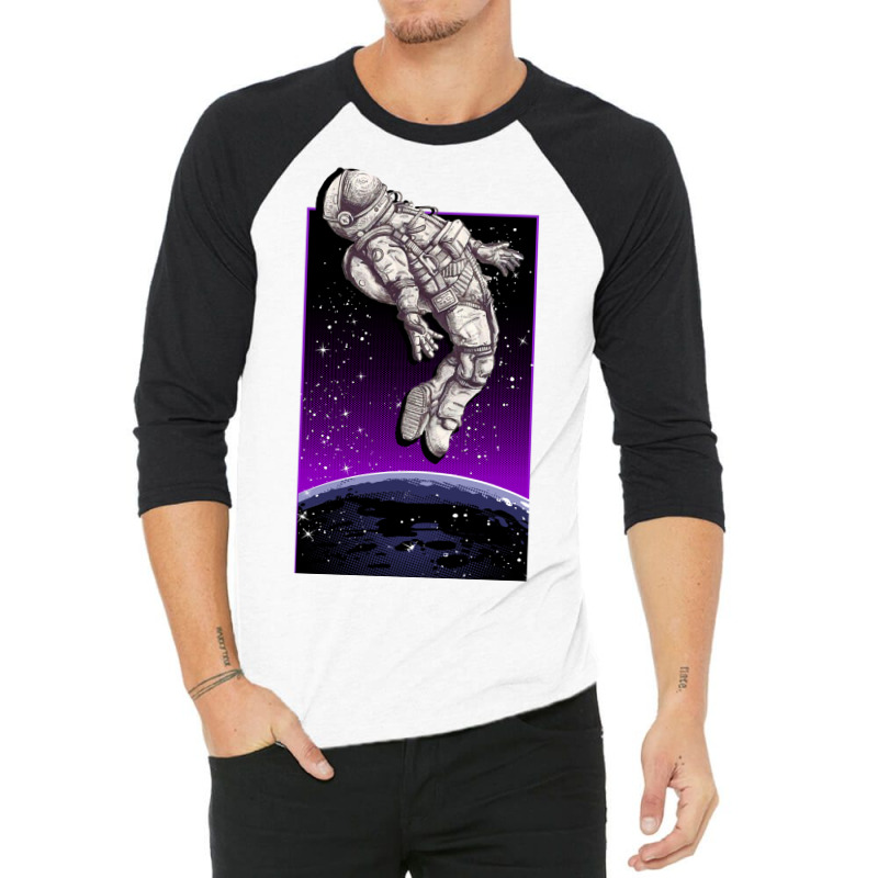 Aesthetic Spaceman 3/4 Sleeve Shirt | Artistshot