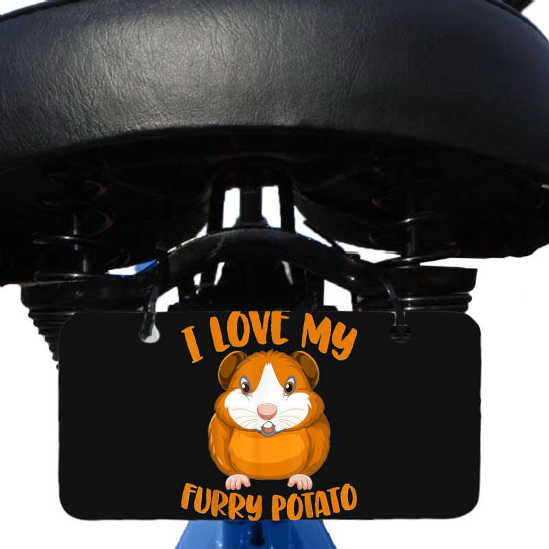 Cavy Lovers Guinea Pig Owners I Love My Furry Potato Bicycle License Plate | Artistshot