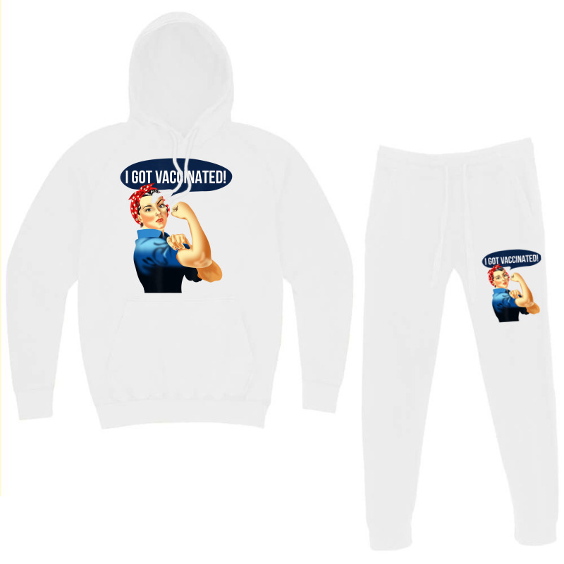 Pro Vaccine Vaccinated Rosie The Riveter Vaccinator Hoodie & Jogger set by JaronKennedy | Artistshot