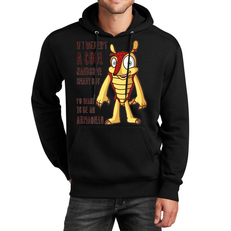 Funny Armadillo Boy Lover Quote Saying Cute Joke Kids Phrase Premium T Unisex Hoodie | Artistshot