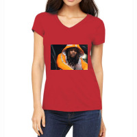 Yellow Smile Von Women's V-neck T-shirt | Artistshot