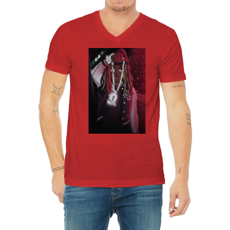 Cartoon Smile Von V-neck Tee | Artistshot