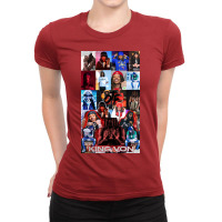 Pict Awesome Smile Kingvon Ladies Fitted T-shirt | Artistshot