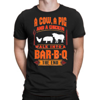 Funny Bbq Grilling Gift Walk Into A Bar Barbecue T-shirt | Artistshot