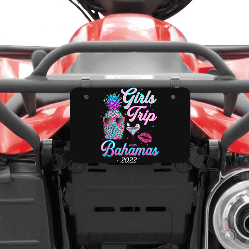 Girls Trip 2022 For Women Bahamas Bachelor Party Atv License Plate | Artistshot