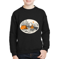 Camp By The River Youth Sweatshirt | Artistshot