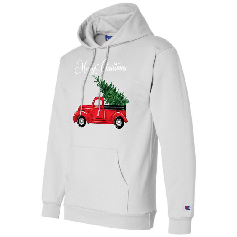 Vintage Wagon Merry Christmas   Tree On Car Xmas Vacation Sweatshirt Champion Hoodie by tamkyfashions | Artistshot