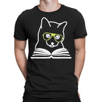 Funny Cat & Book Lovers Gifts Womens Mens Cat Moms Cat Dads T-shirt | Artistshot