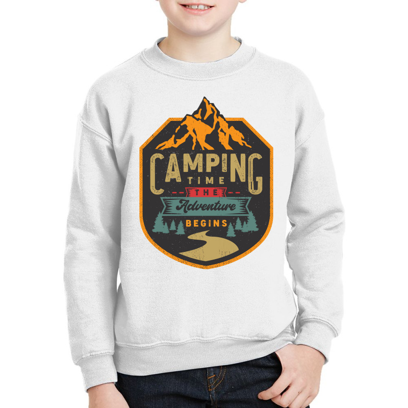 Camping Time Youth Sweatshirt by Mathew Rodden | Artistshot