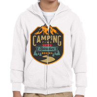 Camping Time Youth Zipper Hoodie | Artistshot