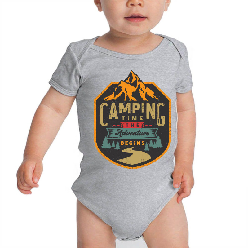 Camping Time Baby Bodysuit by Mathew Rodden | Artistshot