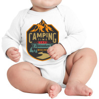 Camping Time Long Sleeve Baby Bodysuit | Artistshot