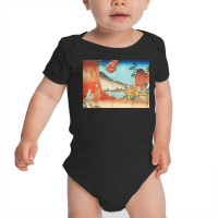 Japan Map Japanese Culture Woodblock Graphical Art Print T Shirt Baby Bodysuit | Artistshot