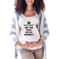 Hippity Hoppity Abolish Private Property Maternity Scoop Neck T-shirt | Artistshot