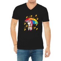 Raining Tacos Unicorn Lover Umbrella Cinco De Mayo Funny V-neck Tee | Artistshot