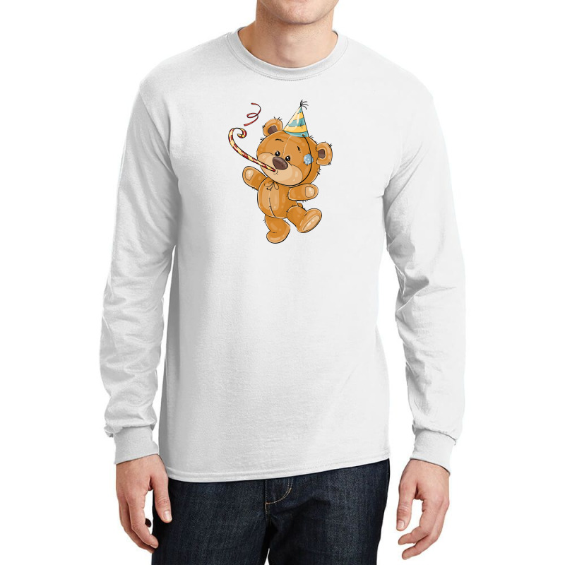 Birtday Bear Long Sleeve Shirts by creaker | Artistshot