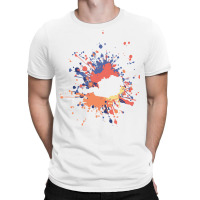 Austria Paint Splash T  Shirt Beautiful Austria Color Splash T  Shirt T-shirt | Artistshot