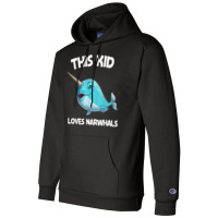 Funny Narwhal Gift For Kids Boys Girl Sea Whale Fish Animal Champion Hoodie | Artistshot