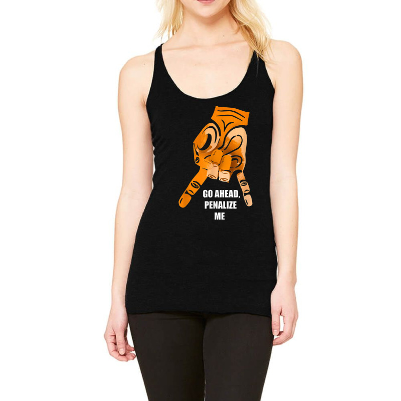 Go Ahead Penalize Me Upside Down Horns Oklahoma Tee Racerback Tank by CourtneyGwirtz | Artistshot