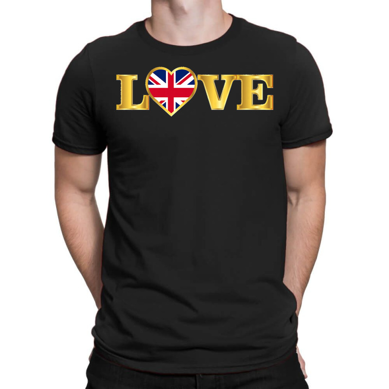 United Kingdom Flag British Great Britain Uk Heart Premium T-shirt | Artistshot